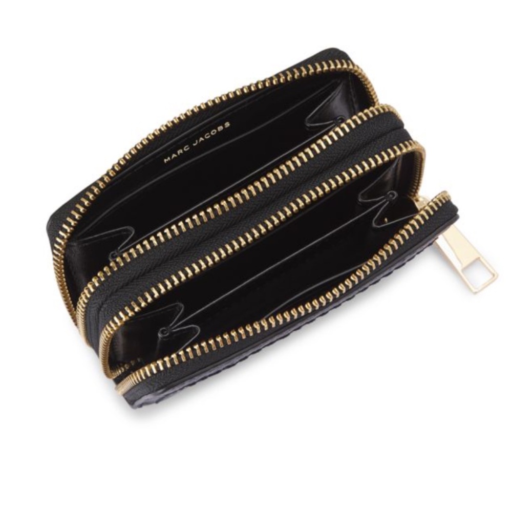Marc Jacobs “The Groove” Double Zip Leather Wallet Card Case - Picture 2 of 7